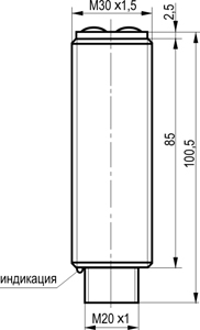 Габариты OX AC84A-56-8000-LR181